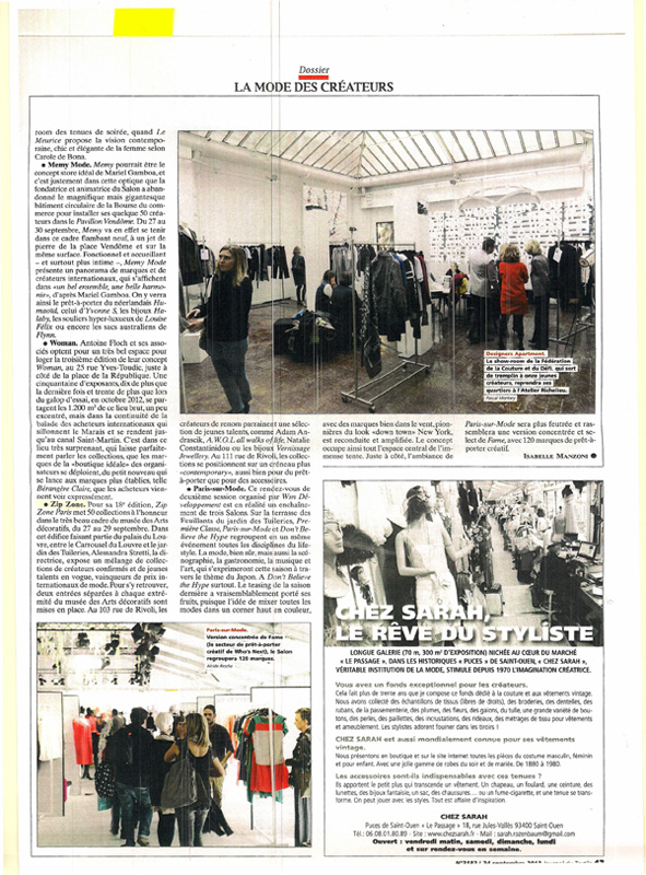 JOURNAL DU TEXTILE - 24 SEPTEMBER 2013 Page1